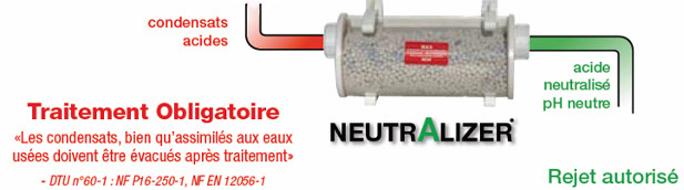 neutraliser les condensats c'est obligatoire, opter pour la solution NEUTRALIZER